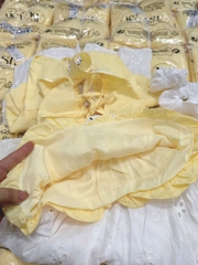 SET ÁO BÍ MIX QUẦN THÊU BOI KÈM DÂY BUỘC TÓC BÉ GÁI SẴN