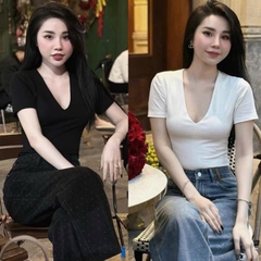 SET 3 ÁO ZIP CỔ TIM ĐEN TRẮNG ĐỎ NỮ
