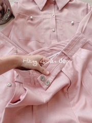 SET BỘ DÀI QUẦN SUÔNG LI ĐAI TAY DÀI CÁ LẬT NỮ THU ĐÔNG