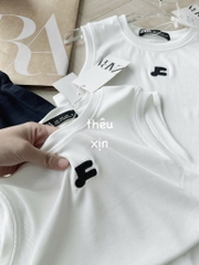 SET QUẦN SUÔNG DÂY DÚT MIX ÁO TĂM LẠNH NỮ SẴN