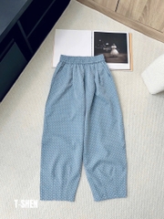 QUẦN BAGGY CHẤM BI NỮ 2 MÀU SẴN (SALE 76k)