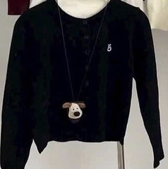 ÁO LEN CADIGAN KÈM GẤU QC NỮ