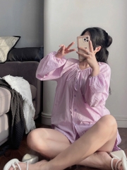 SET BỘ ÁO QUẦN TÍM NỮ