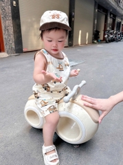 SET BỘ BA LỖ Ô TÔ TONE NÂU BÉ TRAI