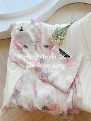 VÁY SÁT NÁCH TONE HOA NHẸ NHÀNG NỮ