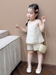 SET BỘ 2 DÂY THÊU HOA BÉ GÁI SẴN