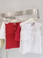 SET ÁO PHỐI BÈO 2 MÀU KÈM QUẦN SHORT TAFFTA NỮ