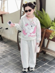 BỘ DÀI NỈ HAI DA MÈO MARIE HỒNG XÁM BÉ GÁI