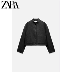 ÁO KHOÁC DẠ NỮ TÚI DÁN CHUN SAU ZR THU ĐÔNG SẴN (SALE 169k)