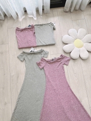 VÁY LEN NỮ THỎ BỆN DÂY DÁNG DÀI NỮ SẴN(SALE 119k)