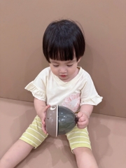 SET 2 BỘ HELLO HAPPY QUẦN NGỐ BÉ GÁI( xả 89k )