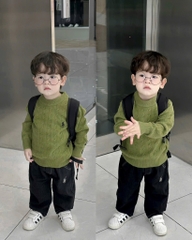 ÁO LEN THÊU NGỰA BÉ TRAI