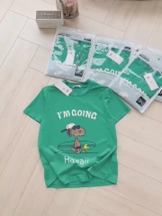 ÁO COTTON XANH HAWAI I AM GOING NỮ