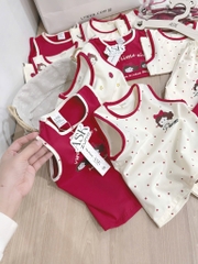 SET 3 BỘ SÁT NÁCH TONE ĐỎ BÉ GÁI( xả 109k)