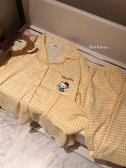 SET PIJAMA DÀI HELLO KITTY XINH XẮN NỮ THU ĐÔNG