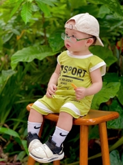 SET 2 BỘ COTTON TÀU SPORT BÉ TRAI SẴN (XẢ 75k)