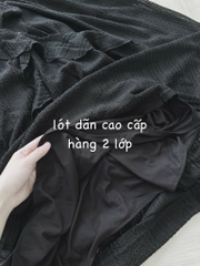 VÁY REN LI EO HOA XOÈ NỮ( xả 159k)