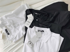 SET POLO ĐÍNH HOA MIX SHORT LI TRƯỚC NỮ SẴN