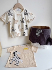SET 3 ÁO NGỰA VẰN CHO BÉ TRAI SẴN