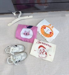 SET 3 ÁO PULL THỎ TONE BE TÍM TRẮNG BÉ GÁI SẴN