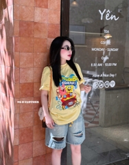 SET ÁO THUN QUẦN BÒ RÁCH 4 MÀU
