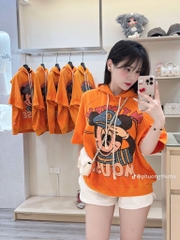 ÁO PHÔNG CAM IN NHŨ NỮ