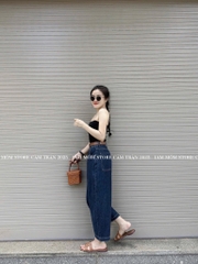 QUẦN JEAN NỮ BAGGY TRƠN SẴN