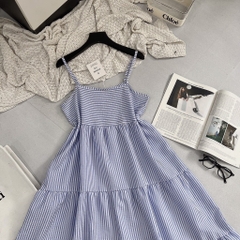 VÁY 2S MAXI KẺ SIU HOT (Xả 60k)