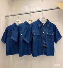 ÁO BÒ DÁNG CROP NỮ SẴN
