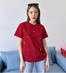 ÁO PHÔNG ĐỎ THÊU NGỰA NỮ