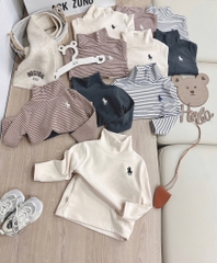 SET 4 ÁO GIỮ NHIỆT CỔ LỌ DÀI TAY BÉ TRAI