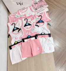 SET 3 BỘ BA LỖ TONE HỒNG BÉ GÁI SẴN (SALE 119k)