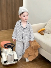 SET 2 BỘ DÀI PIZAMA KẺ BÉ TRAI SẴN