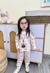 SET 2 BỘ DÀI XƯỚC NƠ THỎ BÉ GÁI(XẢ 85k)