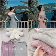 VÁY LEN NỮ THỎ BỆN DÂY DÁNG DÀI NỮ SẴN(SALE 119k)
