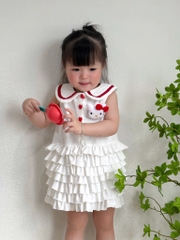 VÁY POLO BÉ GÁI PHỐI BÈO TẦNG SẴN