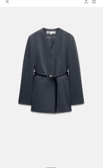 ÁO VEST NỮ ZARA KÈM ĐAI THU ĐÔNG SẴN