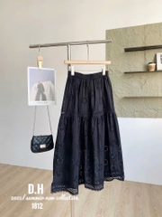 VÁY DÀI REN HOẠ TIẾT 3 MÀU CHO NỮ