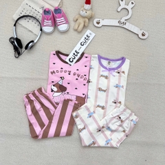 SET 2 BỘ DÀI TÍM HAPPY PUPPY CHO BÉ GÁI