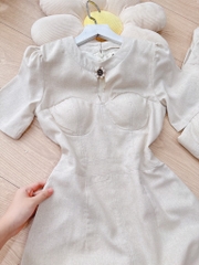 VÁY LI- EN CÚP NGỰC CỔ TẦU ĐÍNH TAG(XẢ 105k)