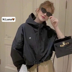ÁO KHOÁC GIÓ NỮ 2 KHOÁ LOGO CHIM ÉN THU ĐÔNG SẴN ( XẢ 89k )