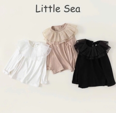 SET 3 ÁO THU ĐÔNG DÀI TAY VIỀN REN TƠ BÉ GÁI SẴN