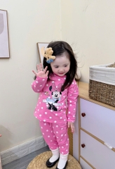 SET 3 BỘ DÀI MICKEY HELLO KITTY TONE HỒNG BÉ GÁI(XẢ 155k)