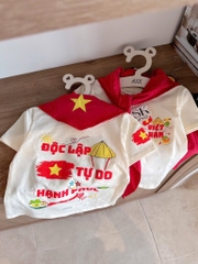 SET ĐỘC LẬP TỰ DO KÈM KHĂN BÉ TRAI BÉ GÁI