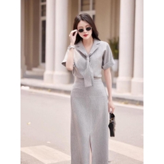 SET CỔ VEST NỮ CÁCH ĐIỆU TAY GẬP MIXX CV XẺ TRƯỚC SẴN