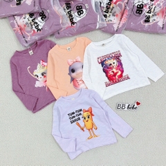 SET 4 ÁO XƯỚC HH CAPUCHINO XAHUR DÀI TAY BÉ GÁI