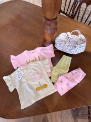 SET 2 BỘ HELLO HAPPY QUẦN NGỐ BÉ GÁI( xả 89k )