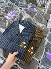 BỘ PIZAMA CỘC KẺ IN MICKEY NỮ SẴN (SALE 95k)