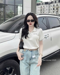 ÁO POLO THÊU MIU MIU CỰC XINH NỮ SẴN( Xả 50k)