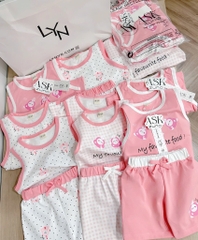 SET 3 BỘ BA LỖ TONE HỒNG BÉ GÁI SẴN (SALE 119k)